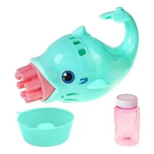 Brinquedo Golfinho Lança Bolhas de Sabão Infantil