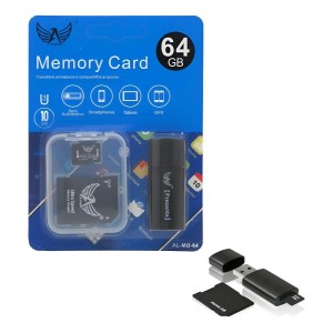 Cartão De Memória 64gb + Adaptdor Sd + Pen Drive
