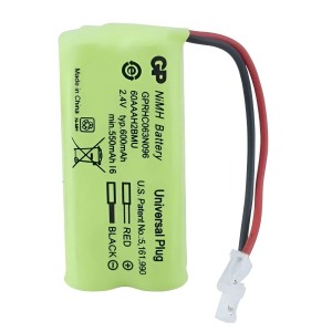 Bateria Para Telefone Sem Fio 600 mAh 2.4V Tamanho AAA