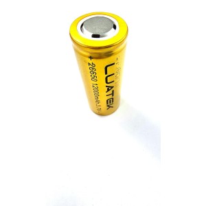 Bateria 26650 Recarregavel 12000mAh 3.7V Sem Pino