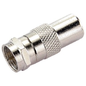 Conector Adaptador F Macho x Pino Europeu