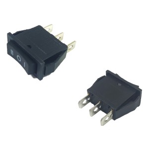 Chave Gangorra ON-OFF-ON 3P Preta KCD3-103-4