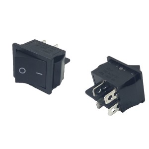 Chave Gangorra ON-OFF 4P Preta KCD2-201