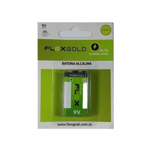 Bateria 9V Flex Alcalina