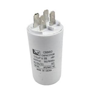 Capacitor Partida CBBf60 10uf/400 V Com Terminal