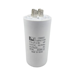 Capacitor Partida CBBF60 70uf/250 V Com Terminal